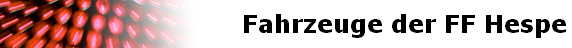 Fahrzeuge der FF Hespe
